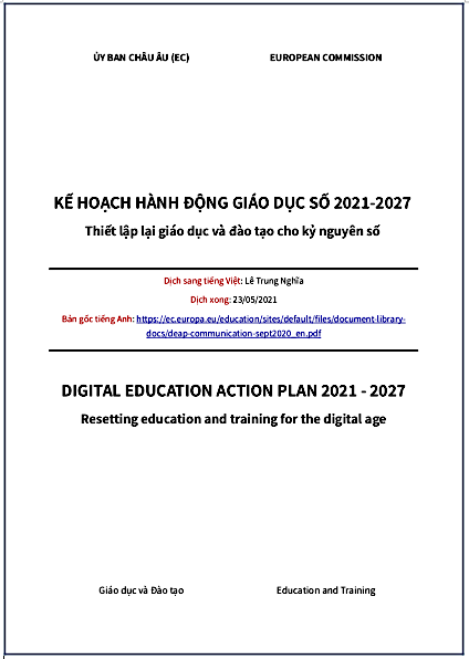 ‘Kế hoạch Hành động Giáo dục Số 2021-2017’ - bản dịch sang tiếng Việt