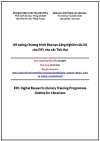 ‘Đề cương Chương trình Đào tạo Sáng Nghiên cứu Số của EIFL cho các Thủ thư’ - phiên bản được cập nhật tháng 7/2021 - bản dịch sang tiếng Việt