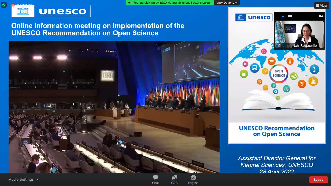 Triển khai Khuyến nghị Khoa học Mở của UNESCO