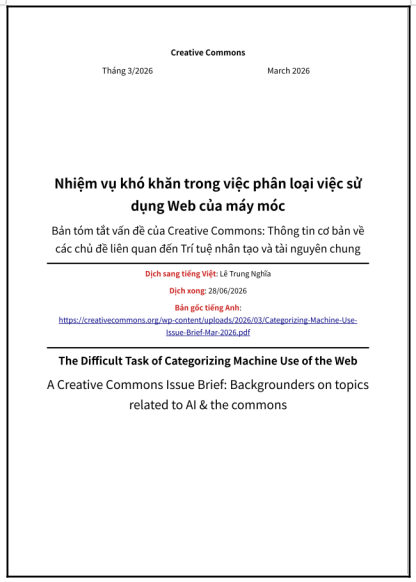 ‘Nhiệm vụ khó khăn trong việc phân loại việc sử dụng Web của máy móc’ - bản dịch sang tiếng Việt